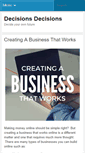 Mobile Screenshot of decisions-decisions.com