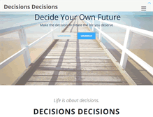 Tablet Screenshot of decisions-decisions.com